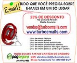 Lista de Email, Lista de Contatos de Emails Validos, Mailing List