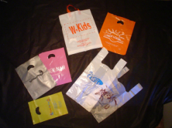 Sacolas tnt, plásticas, papel