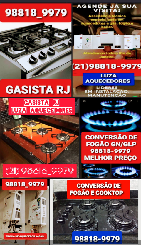 CONSERTO DE CHUVEIRO A GÁS EM RAMOS RJ AQUECEDOR A GÁS E FOGÃO