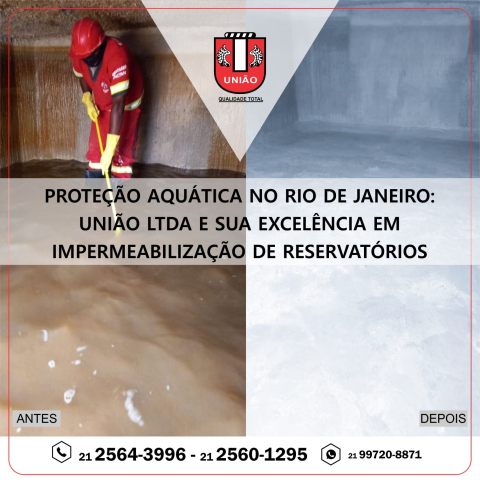 Impermeabilização de cisternas de água com a União Ltda no Rio de Jane